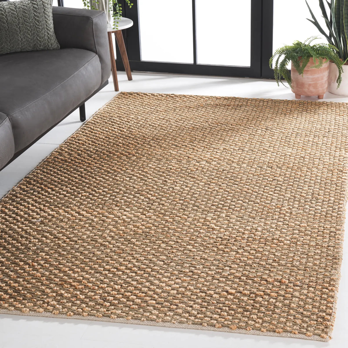 Safavieh Natural Fiber 4'-0" x 6'-0" Rug in Natural / Green