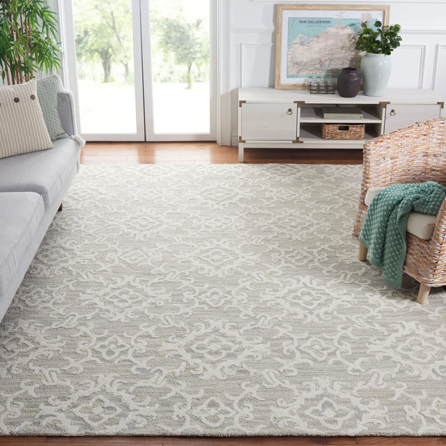 Safavieh Blossom 10'-0" x 14'-0" Rug in Grey / Ivory