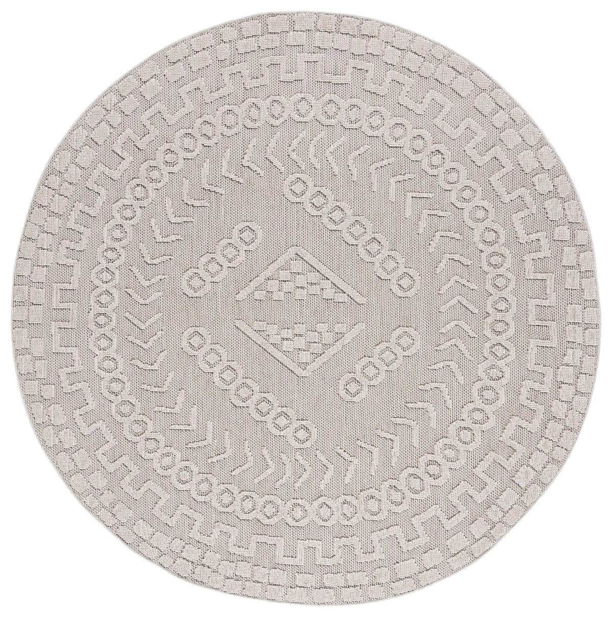 Safavieh Global 6'-7" x 6'-7" Rug in Beige / Light Beige