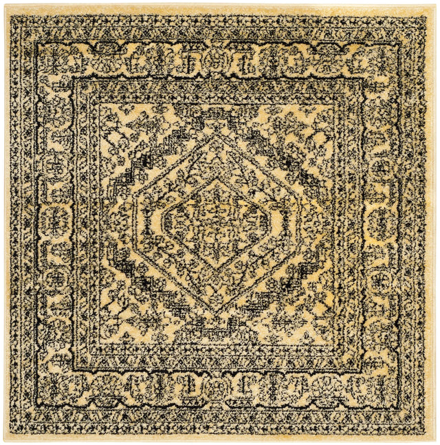 Safavieh Adirondack 4'-0" x 4'-0" Rug in Gold / Black