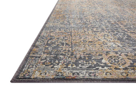 Loloi Indra Ina-05 Graphite/Sunset Rug - rug corner