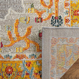 Safavieh Phoenix 100 4'-0" x 6'-0" Rug in Orange / Grey