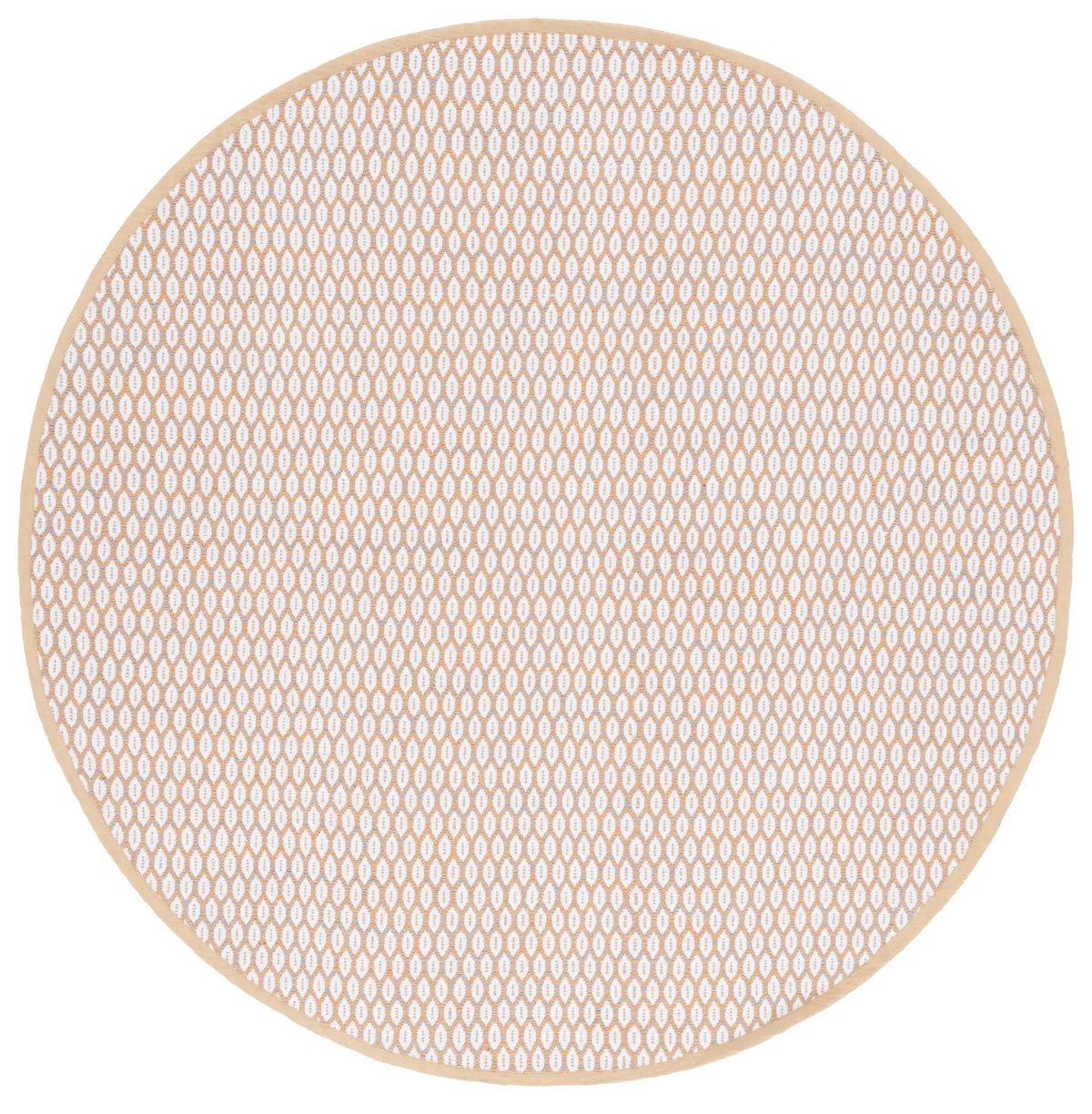 Safavieh Montauk 6'-0" x 6'-0" Rug in Orange / Ivory