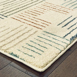 Oriental Weavers Sphinx Carson 9663A Ivory / Multi Rugs - corner detail
