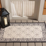 Safavieh Courtyard 2'-0" x 3'-7" Rug in Sand / Black