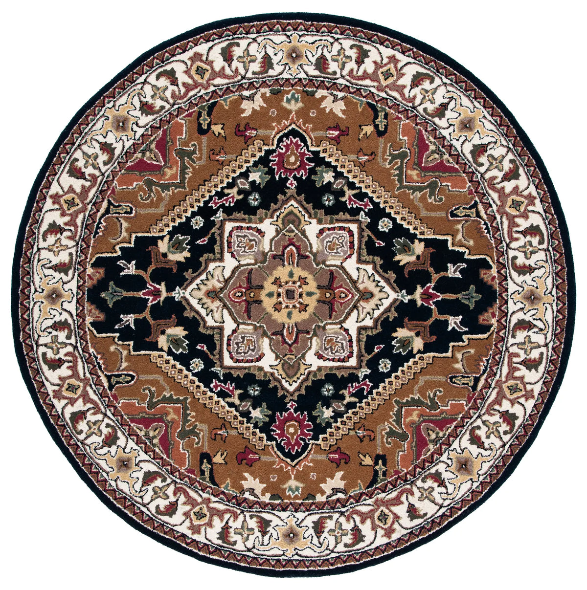 Safavieh Heritage 6'-0" x 6'-0" Rug in Navy / Brown