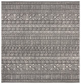 Safavieh Tulum 6'-7" x 6'-7" Rug in Dark Grey / Ivory