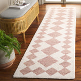Safavieh Ebony 2'-3" x 9'-0" Rug in Pink / Ivory