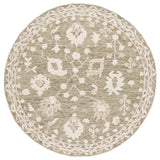 Safavieh Marquee 6'-0" x 6'-0" Rug in Green / Ivory