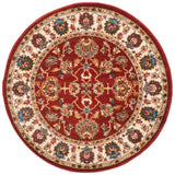 Safavieh Summit 4'-0" x 4'-0" Rug in Red / Ivory