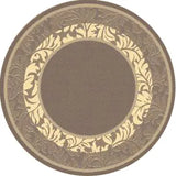 Safavieh Courtyard 5'-3" x 5'-3" Rug in Brown / Natural