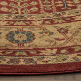 Safavieh Mahal 5'-1" x 5'-1" Rug in Red / Natural