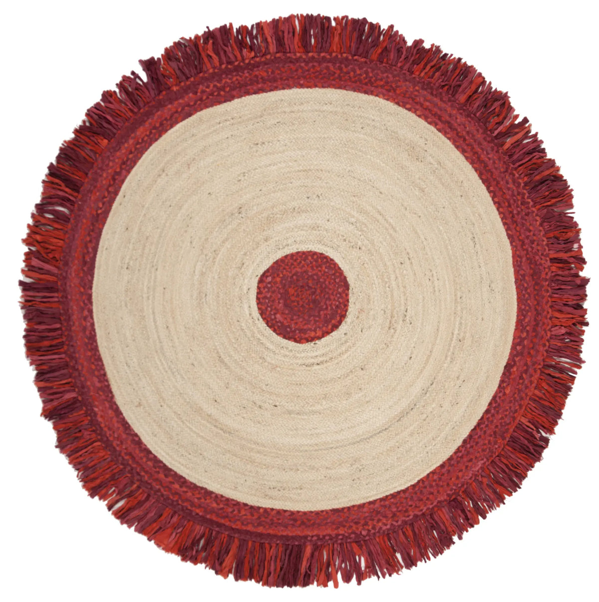 Safavieh Cape Cod 5'-0" x 5'-0" Rug in Red / Natural