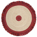 Safavieh Cape Cod 5'-0" x 5'-0" Rug in Red / Natural