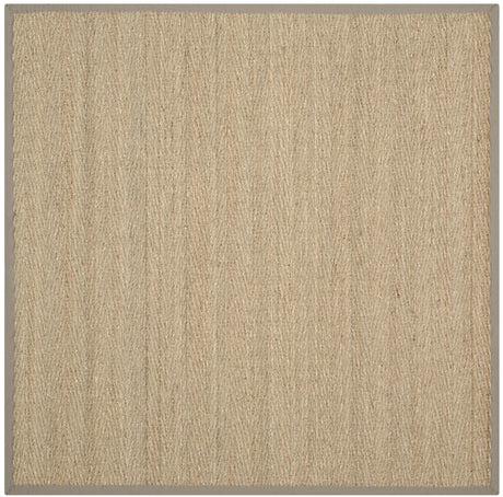 Safavieh Natural Fiber 6'-0" x 6'-0" Rug in Natural / Grey