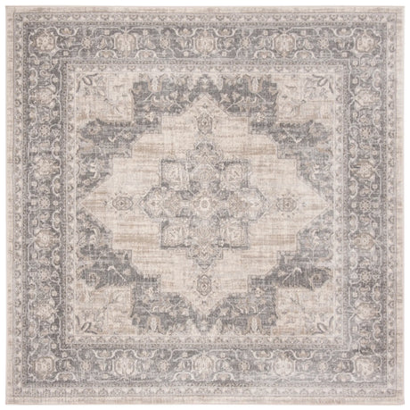 Safavieh Brentwood 6'-7" x 6'-7" Rug in Cream / Grey