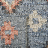 Safavieh Kilim 4'-0" x 6'-0" Rug in Charcoal / Gold