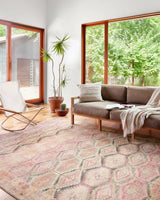 Loloi Layla Lay-17 Pink/Lagoon Rugs - room scene 1