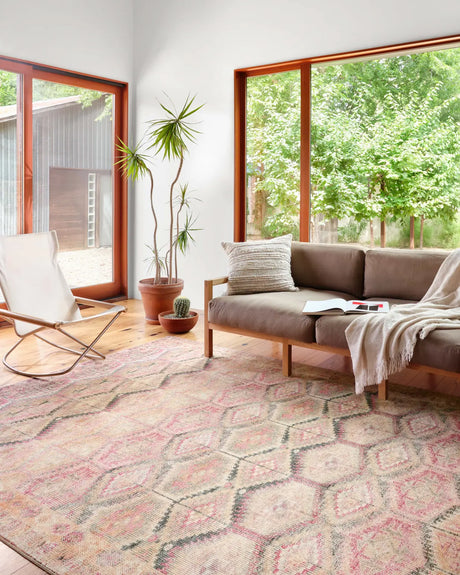 Loloi Layla Lay-17 Pink/Lagoon Rugs - room scene 1