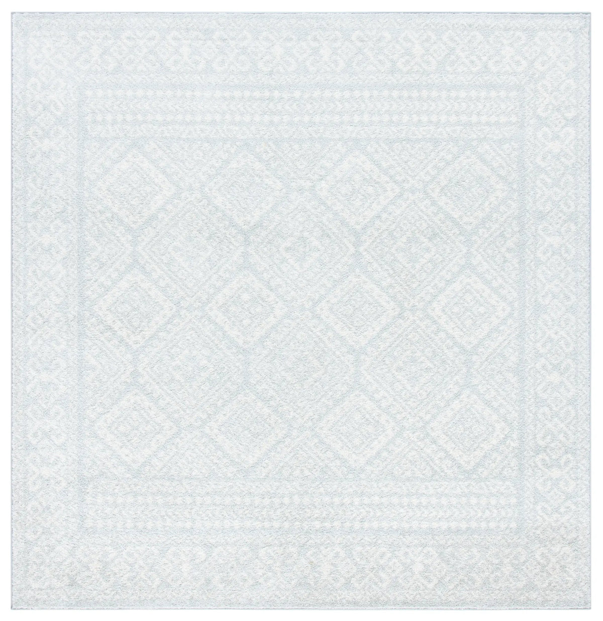 Safavieh Tulum 6'-7" x 6'-7" Rug in Light Grey / Ivory