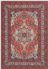 Safavieh Journey 4'-4" x 6'-4" Rug in Red / Ivory