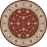 Dynamic Rugs Ancient Garden 57120 Red / Ivory Rugs - Round