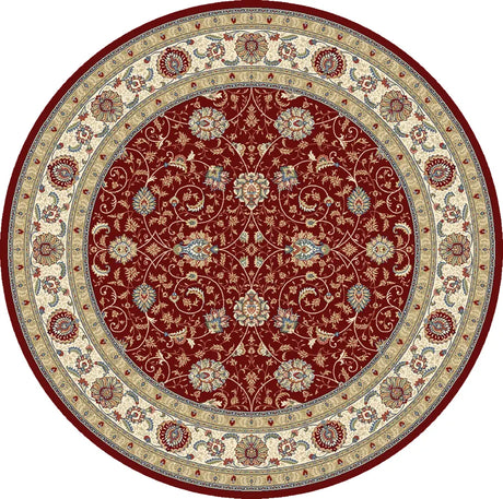 Dynamic Rugs Ancient Garden 57120 Red / Ivory Rugs - Round