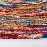 Safavieh Fiesta Shag 6'-7" x 6'-7" Rug in Multi