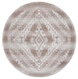 Safavieh Havana 6'-7" x 6'-7" Rug in Light Brown / Ivory