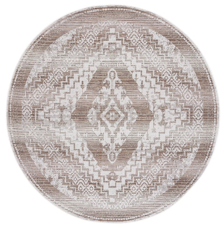 Safavieh Havana 6'-7" x 6'-7" Rug in Light Brown / Ivory