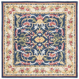 Safavieh Heritage 6'-0" x 6'-0" Rug in Navy / Ivory