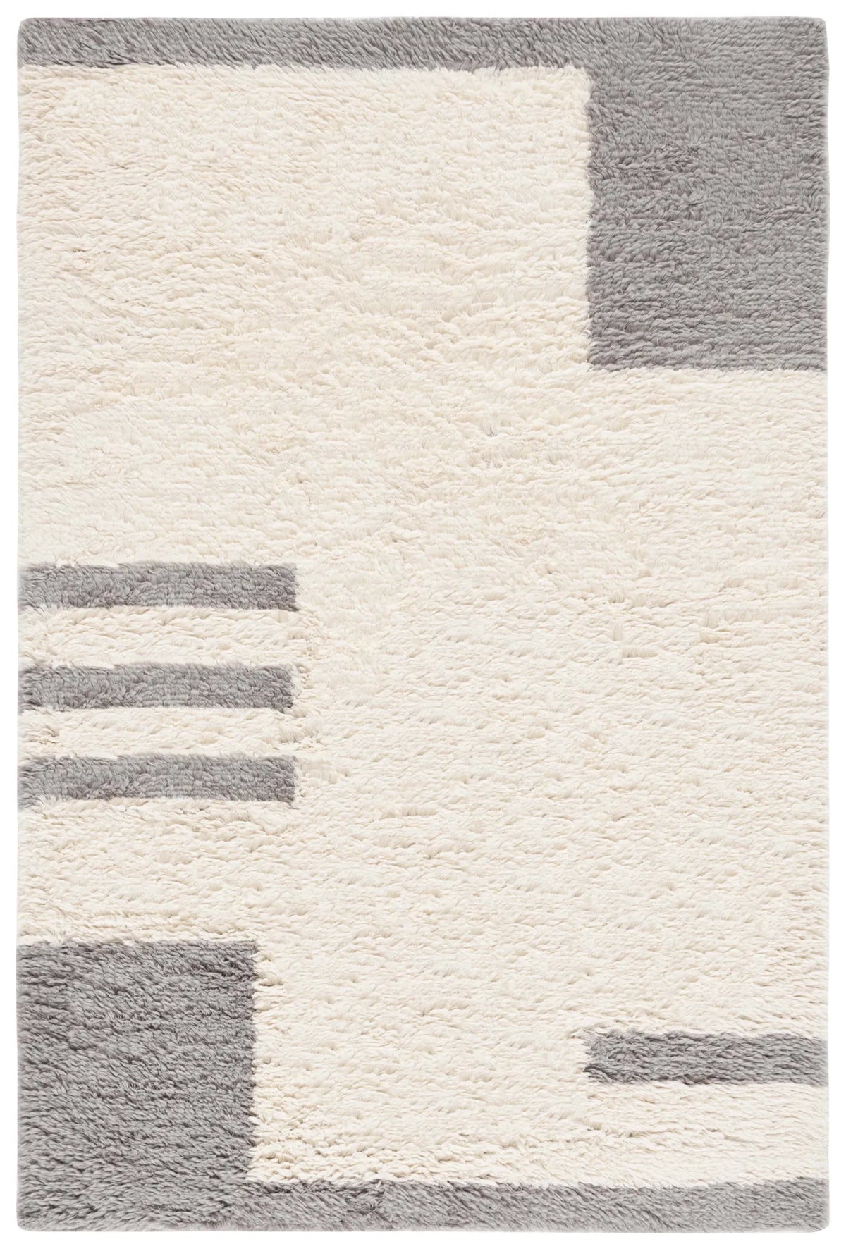 Safavieh Casablanca 4'-0" x 6'-0" Rug in Grey / Ivory