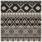 Safavieh Veranda 6'-7" x 6'-7" Rug in Black / Beige
