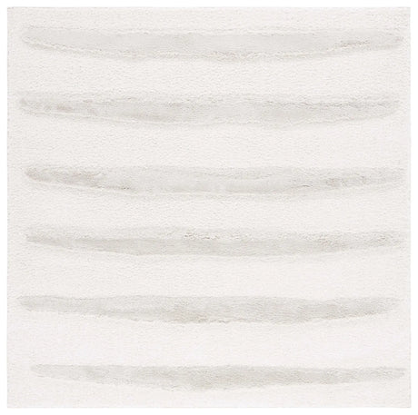 Safavieh Hi-Lo Shag 6'-7" x 6'-7" Rug in Beige