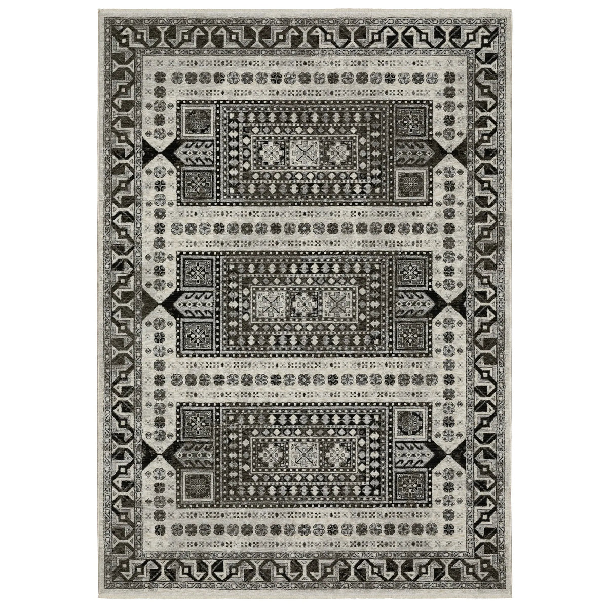 Oriental Weavers Sphinx Chamberlain CH01G Charcoal Rugs - main flat