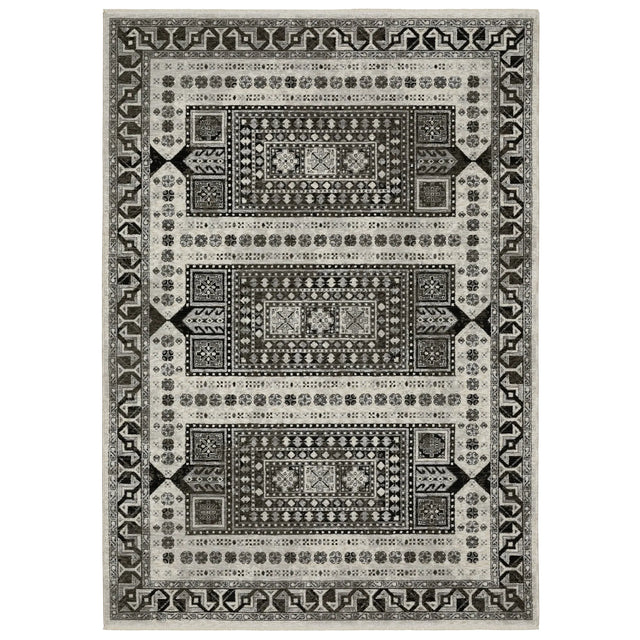 Oriental Weavers Sphinx Chamberlain CH01G Charcoal Rugs - main flat