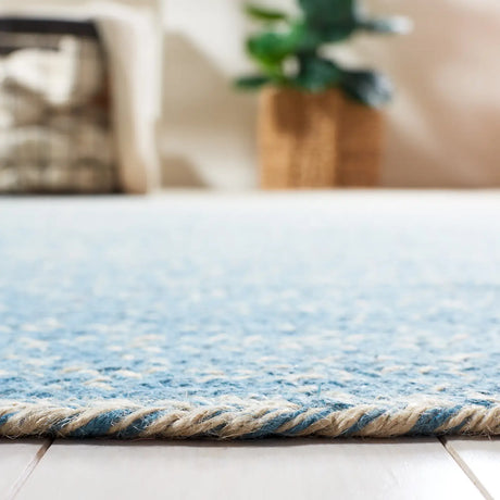 Safavieh Natural Fiber 5'-0" x 8'-0" Rug in Natural / Light Blue