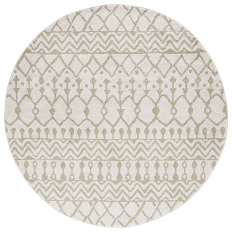 Safavieh Tulum 6'-7" x 6'-7" Rug in Ivory / Sage
