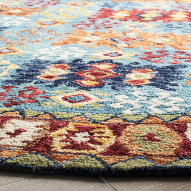 Safavieh Aspen 5'-0" x 5'-0" Rug in Blue / Red