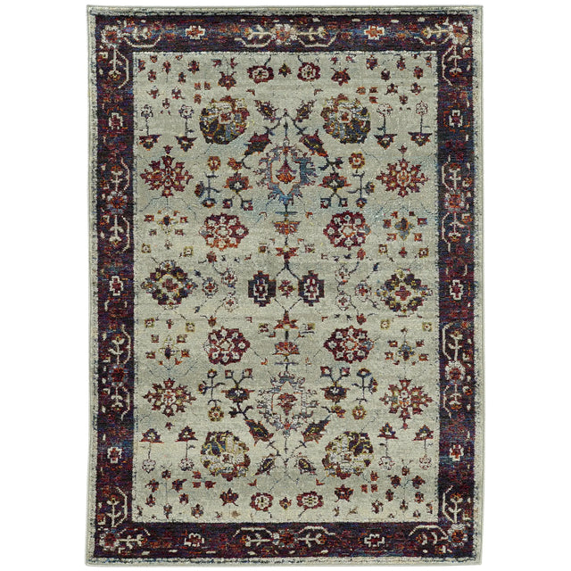 Oriental Weavers Sphinx Andorra 6842D Stone/Red Rugs - main flat