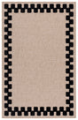 Safavieh Clayton 4'-0" x 6'-0" Rug in Natural / Black