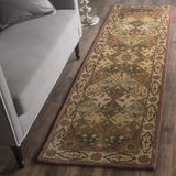 Safavieh Heritage 2'-3" x 8'-0" Rug in Rust / Ivory