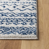 Safavieh Tulum 4'-0" x 6'-0" Rug in Ivory / Navy