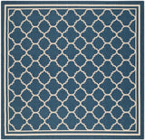 Safavieh Courtyard 6'-7" x 6'-7" Rug in Navy / Beige