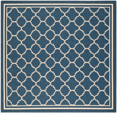 Safavieh Courtyard 6'-7" x 6'-7" Rug in Navy / Beige