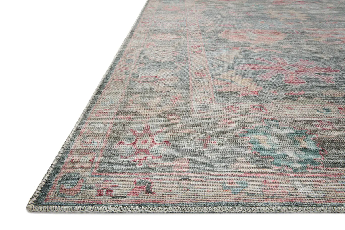 Loloi Elysium Ely-02 Graphite/Multi Rug - rug corner