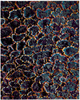Safavieh Fiesta Shag 6'-7" x 9'-2" Rug in Turquoise / Multi