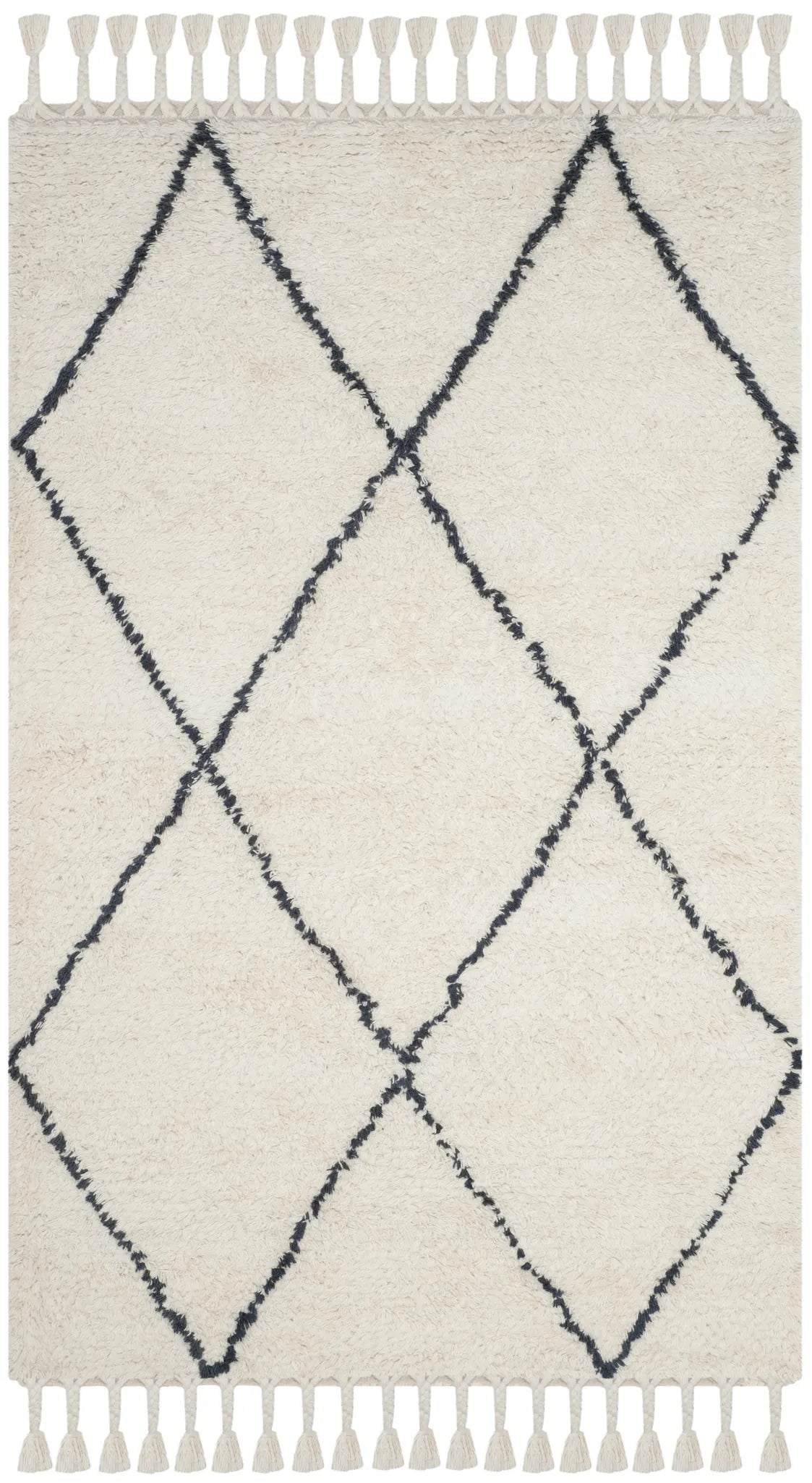 Safavieh Casablanca 5'-0" x 8'-0" Rug in Ivory / Grey