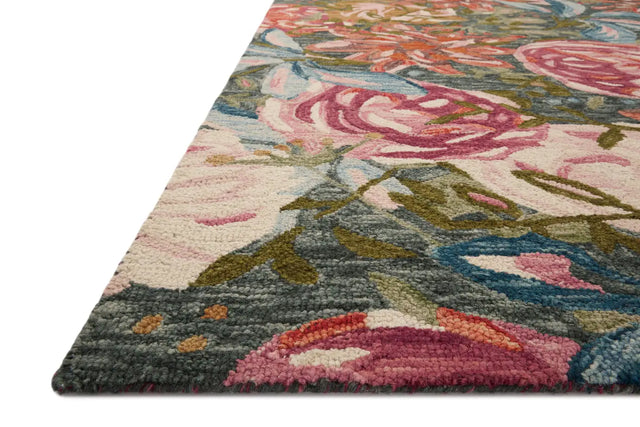 Loloi Belladonna Blm-03 Lagoon/Multi Rug - rug corner