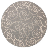Safavieh Courtyard 6'-7" x 6'-7" Rug in Grey / Natural